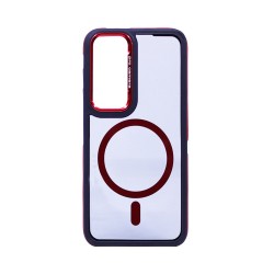 Designer Magnetic Hard Case for Samsung Galaxy A16 Black Red Designer Magnetic Hard Case for Samsung Galaxy A16 Black Red